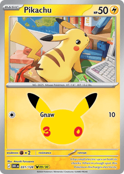 Pikachu - 30th Celebration #31/128