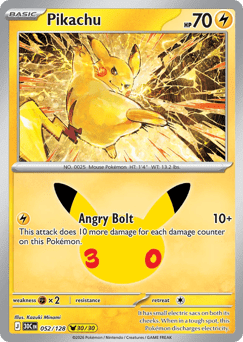 Pikachu - 30th Celebration #52/128