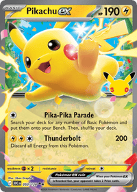Pikachu ex - #53/128 - 30th Celebration