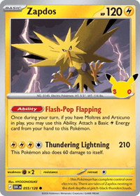 Zapdos - #55/128 - 30th Celebration