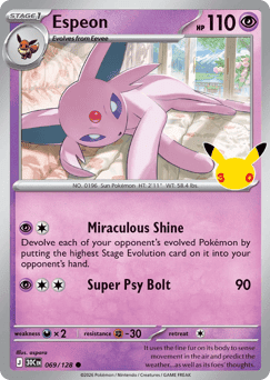 Espeon - 30th Celebration #69/128