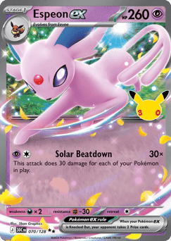 Espeon ex - 30th Celebration #70/128