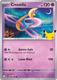 Cresselia - #74/128 - 30th Celebration