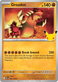 Groudon - 30th Celebration #82/128