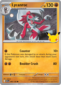 Lycanroc - #85/128 - 30th Celebration