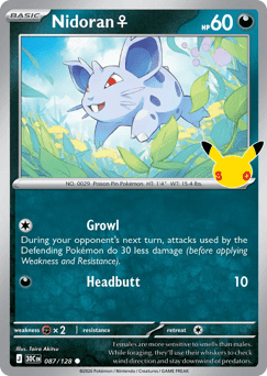 Nidoran F - 30th Celebration #87/128