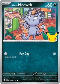 Alolan Meowth - #89/128 - 30th Celebration