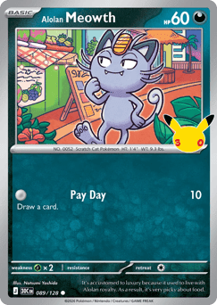 Alolan Meowth - 30th Celebration #89/128