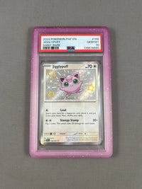 Pokemon TCG Paldean Fates Jigglypuff 198 Shiny Rare PSA 10