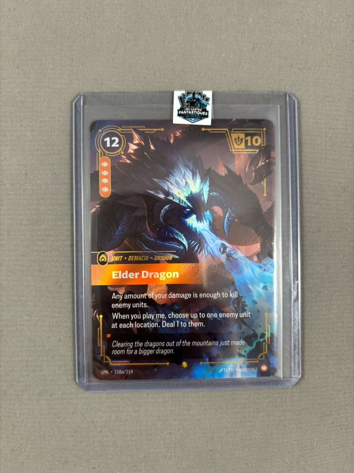 Elder Dragon (Alternate Art) 118a/219 Foil - Unleashed - Riftbound Card NM/M