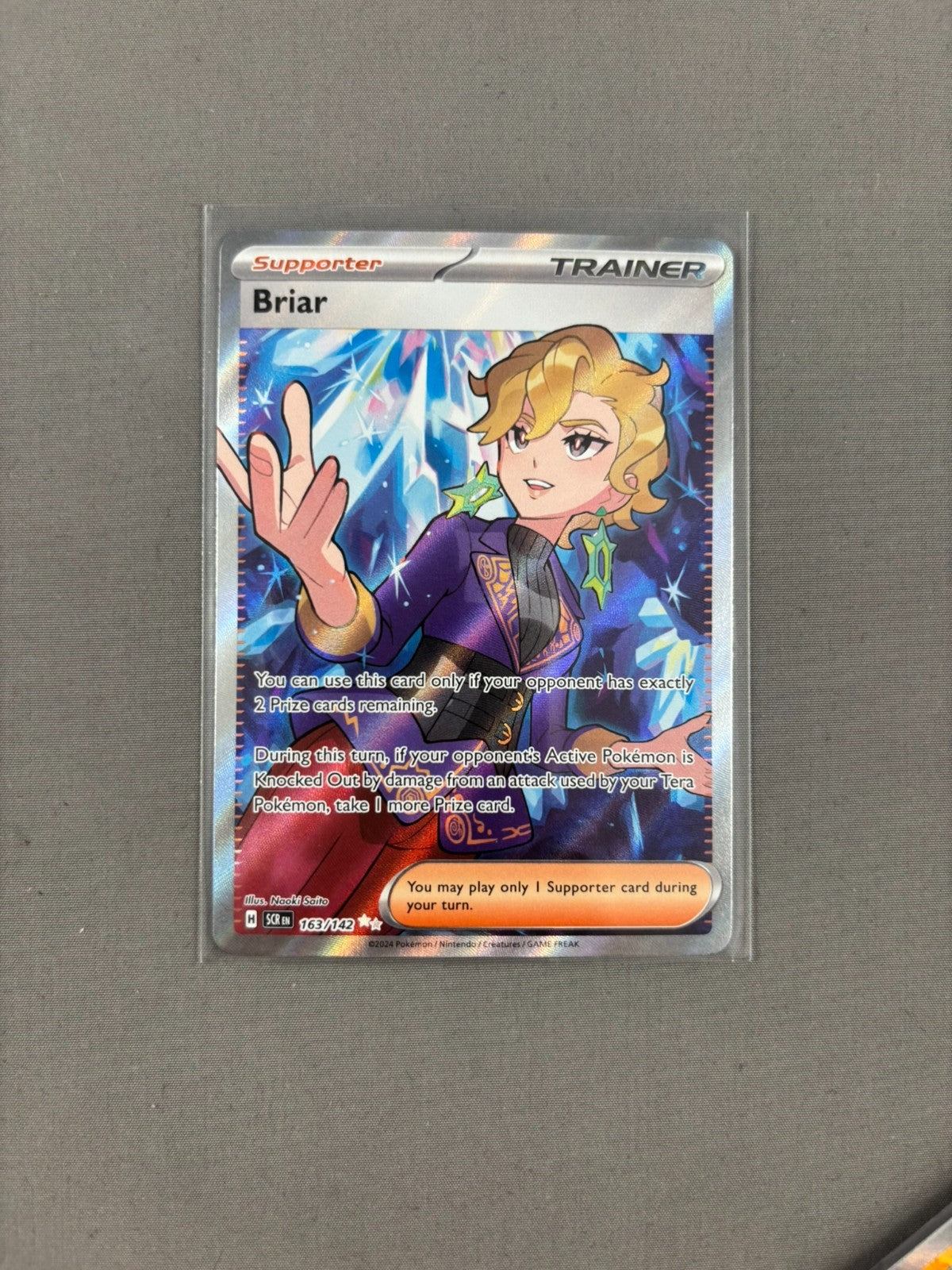 Briar 163/142 Ultra Rare Stellar Crown Pokemon NM