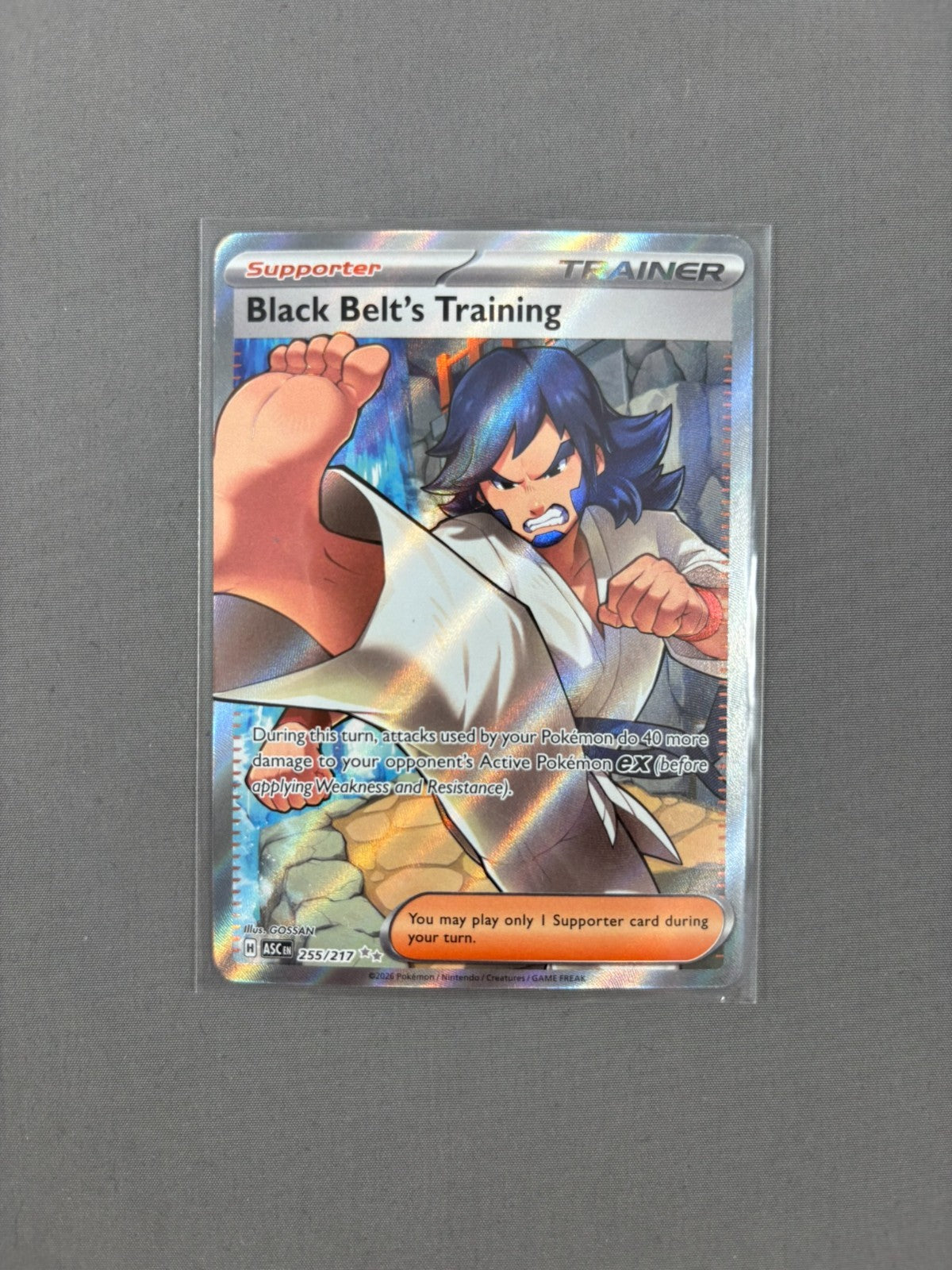 Pokémon TCG  Black Belt's Training 255/217  Ultra Rare  Ascended Heroes  NM