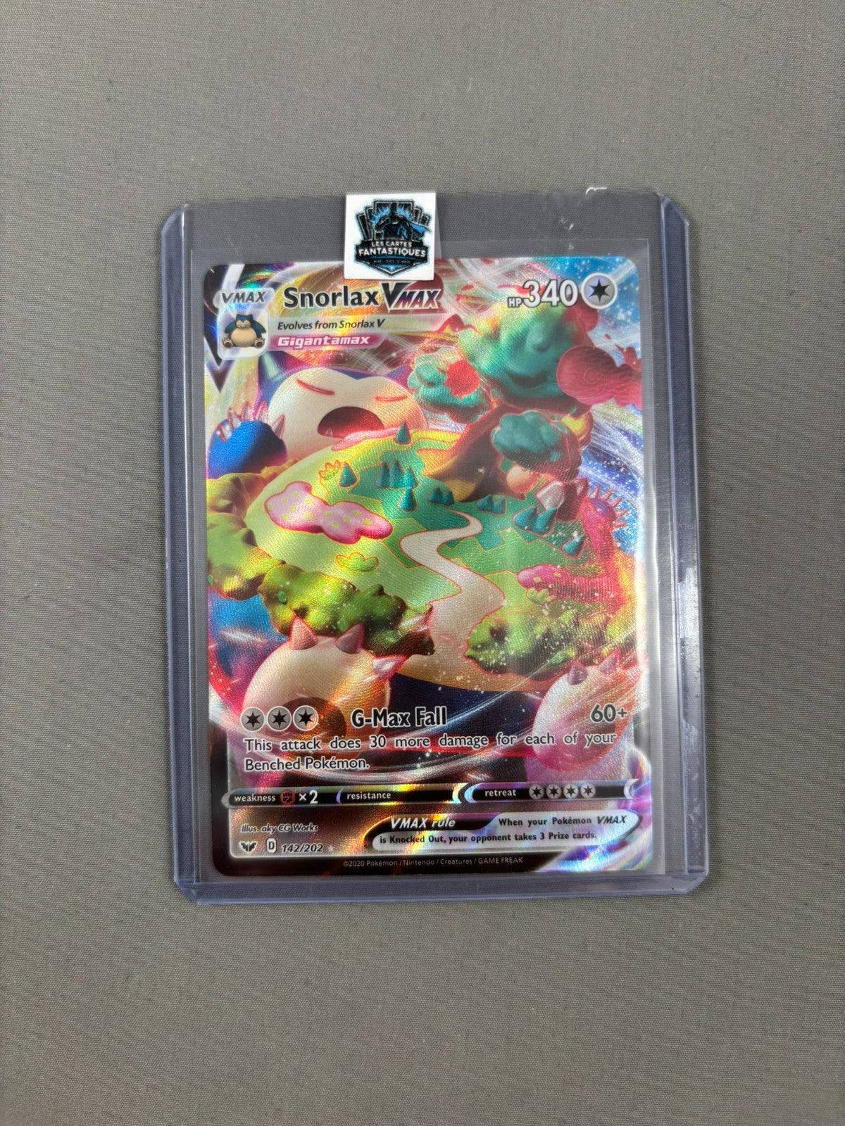 Snorlax VMAX 142/202 SWSH01: Sword & Shield Base Set - Pokemon Card - NM
