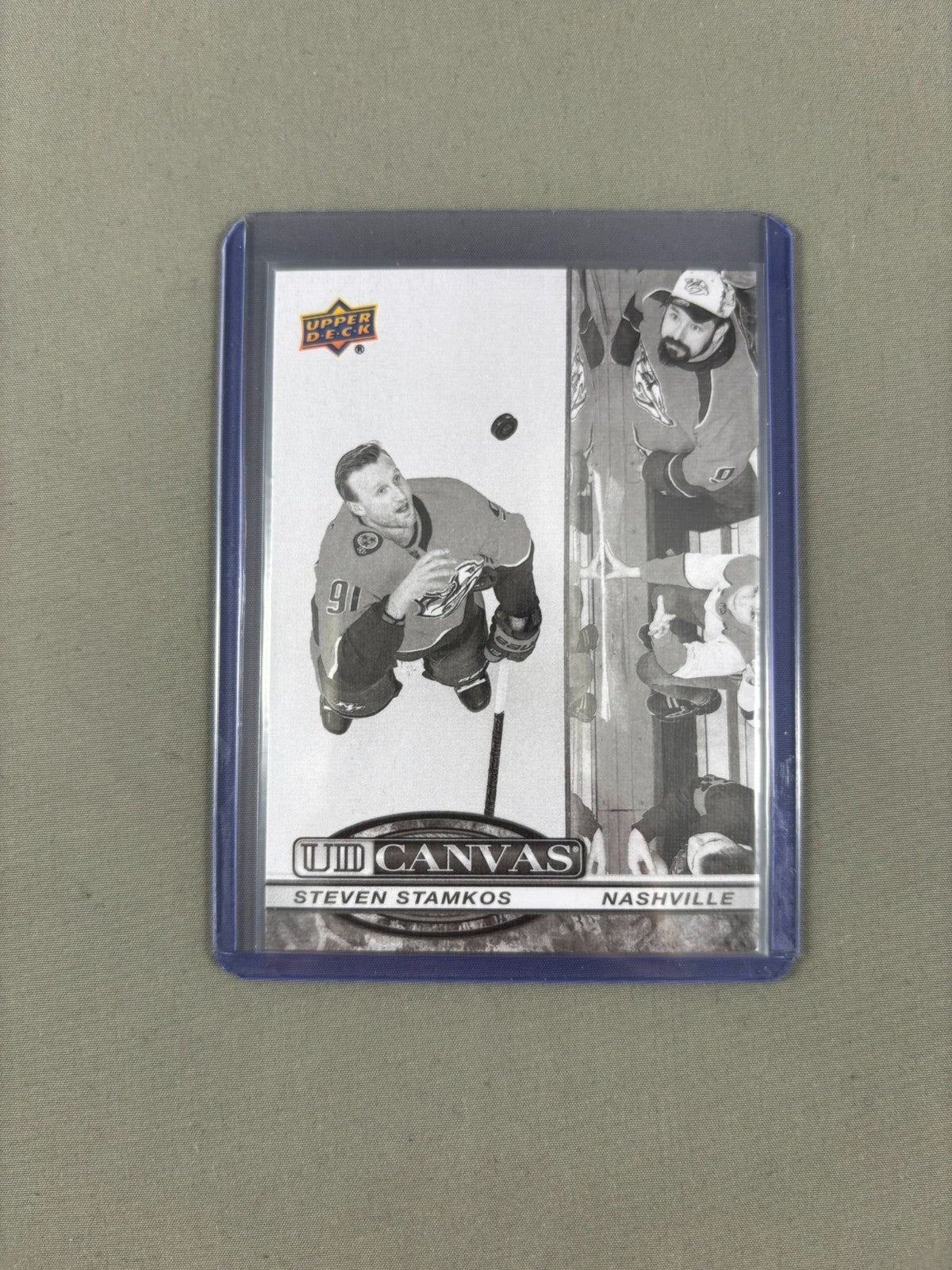 2025-26 Upper Deck Series 1 UD Canvas Black And White #C-37 Steven Stamkos