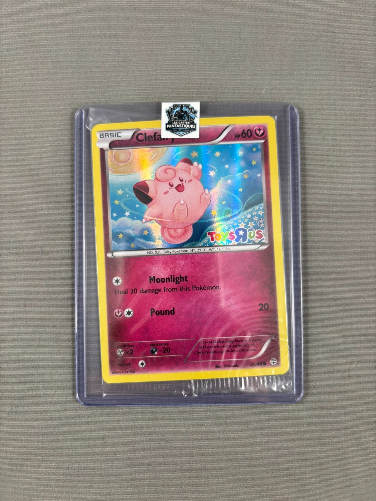Pokemon TCG Clefairy 050/083 Miscellaneous Cards Toys R Us Promo Holo Stamped