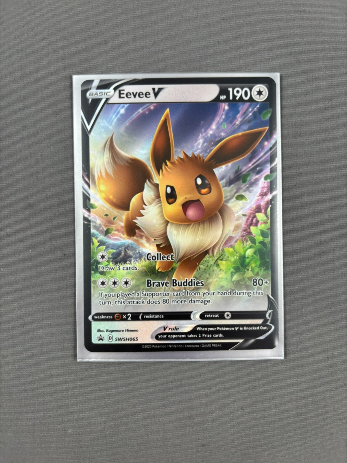 Eevee V SWSH065 Holo Promo Sword & Shield Promo Holo NM
