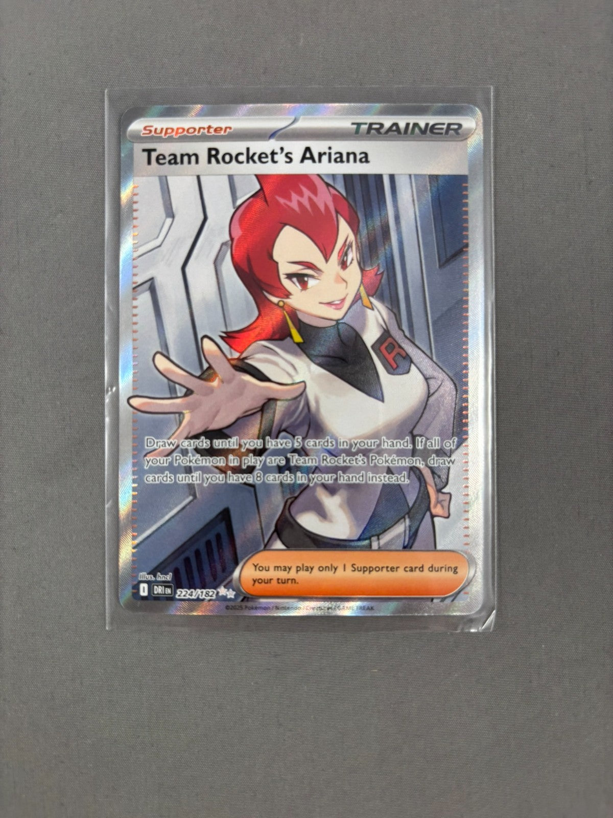 Team Rocket's Ariana 224/182 Pokemon TCG Destined Rivals NM