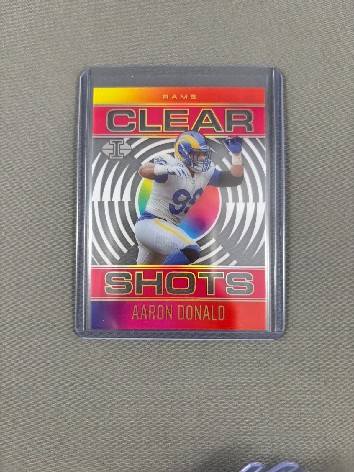 2021 Panini Illusions Football Clear Shots Aaron Donald #CS-4 Rams