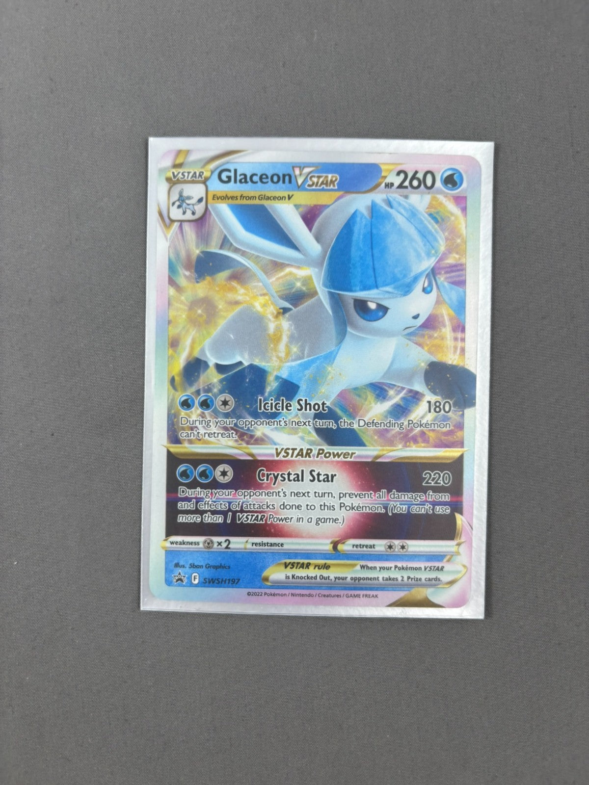 Glaceon VSTAR SWSH197 Holo Promo Sword & Shield Promo Pokemon NM