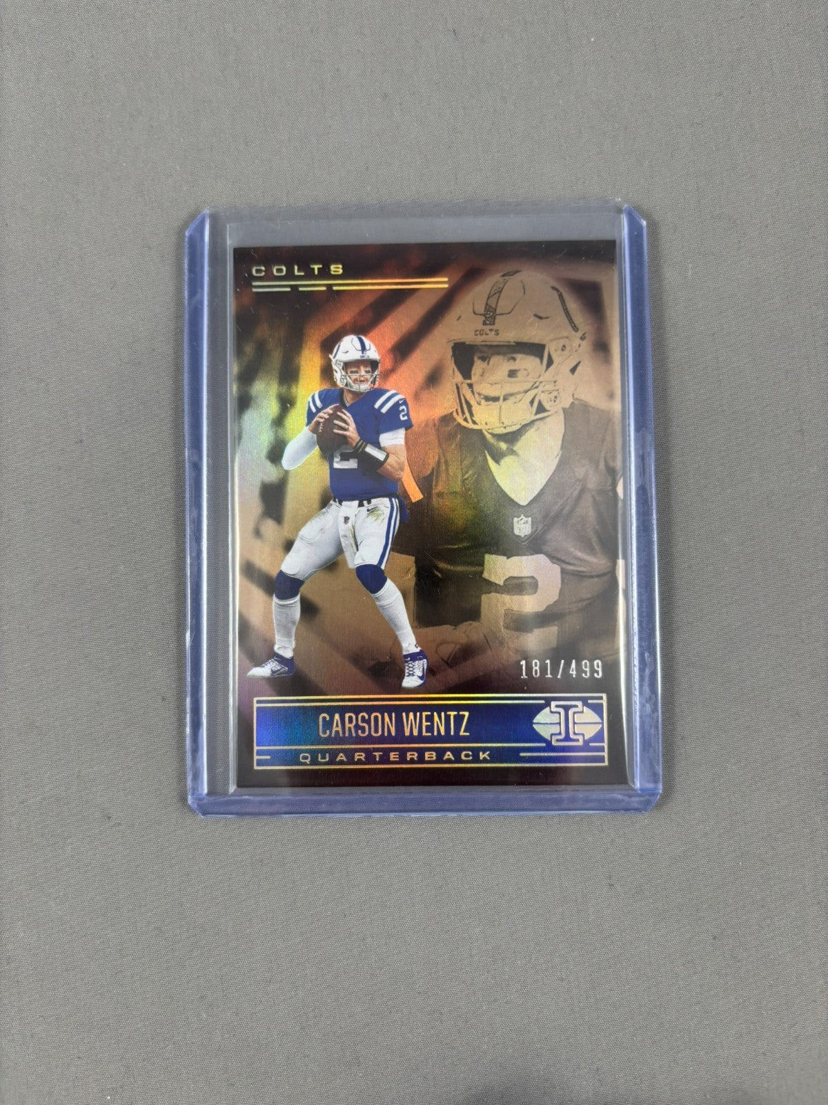 2021 Panini Illusions - Carson Wentz Trophy Collection Bronze /499
