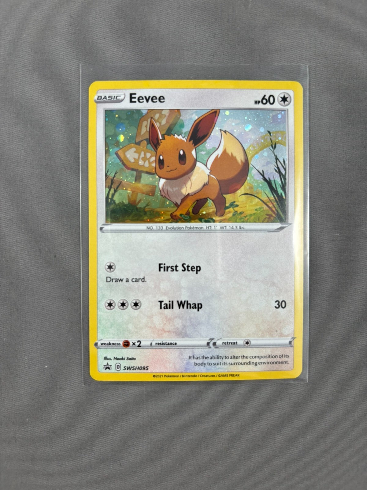 Pokemon TCG Eevee SWSH095 Sword & Shield Black Star Promo
