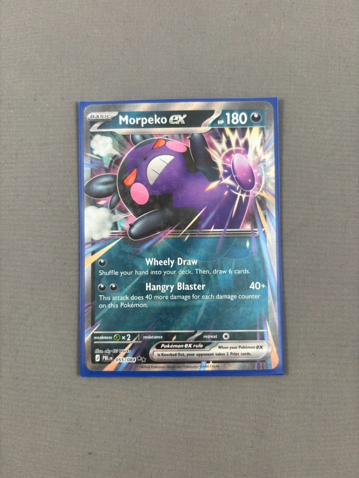 Morpeko ex 055/084 Double Rare Pitch Black Pokemon NM