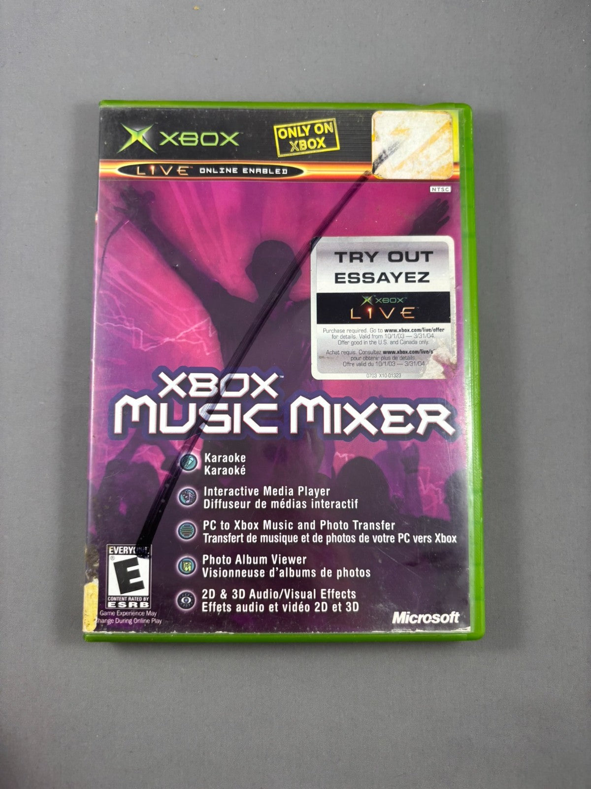 Microsoft Xbox Music Maker 2003 Complete CIB W/ Manual