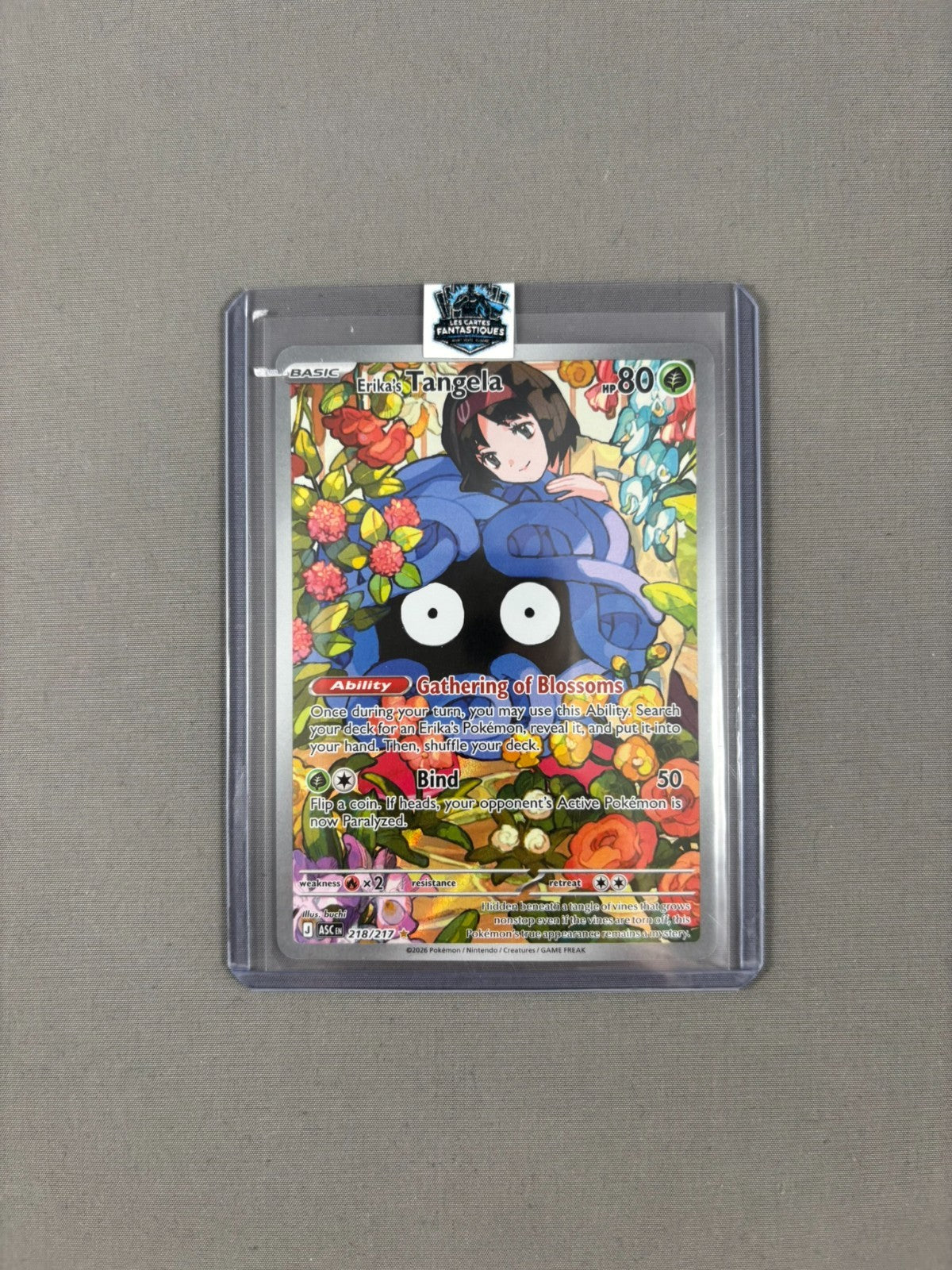 Erika's Tangela 218/217 Ascended Heroes Illustration Rare Pokemon NM / Near Mint