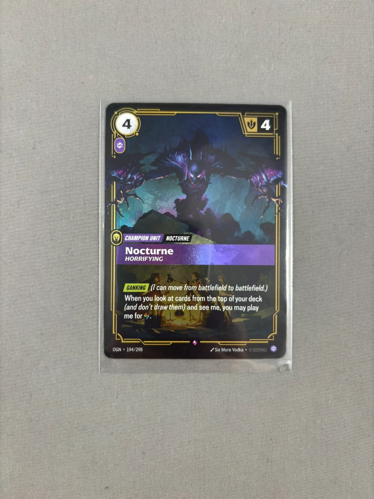 Nocturne - Horrifying (194/298) - OGN - Rare - Foil Near Mint