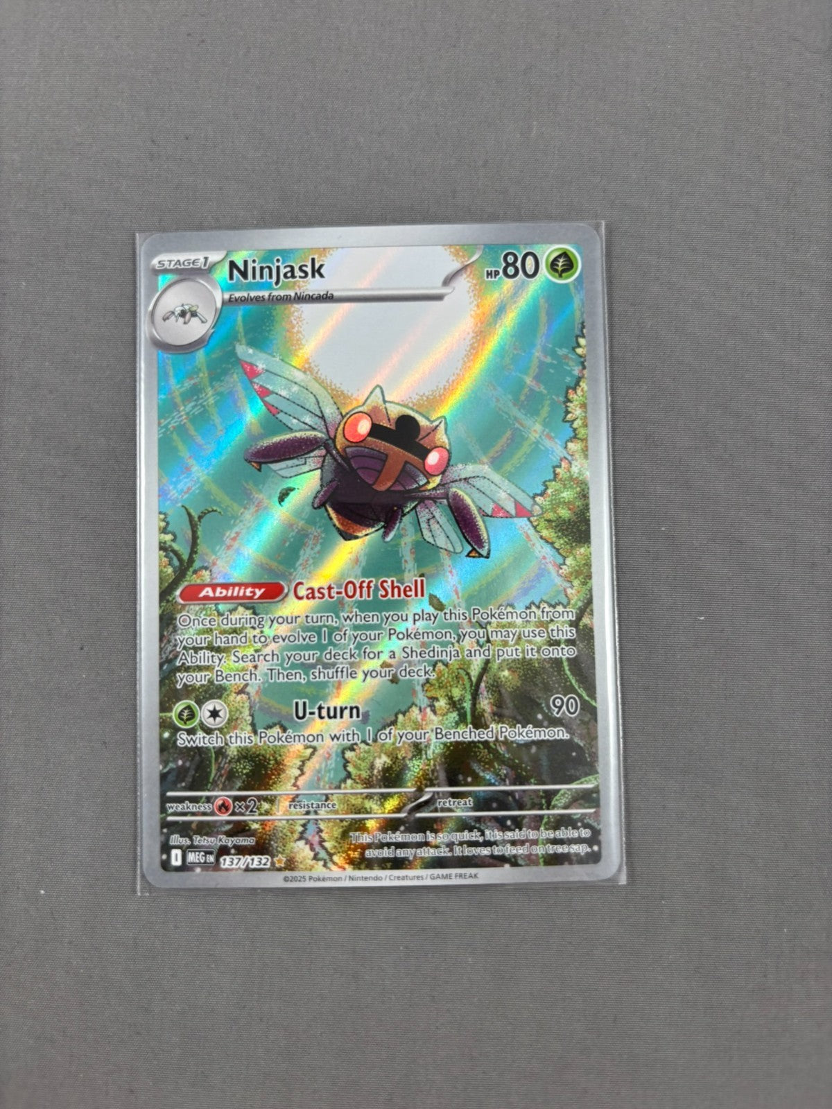 Ninjask Holo Illustration Rare ME01: Mega Evolution 137/132 NM