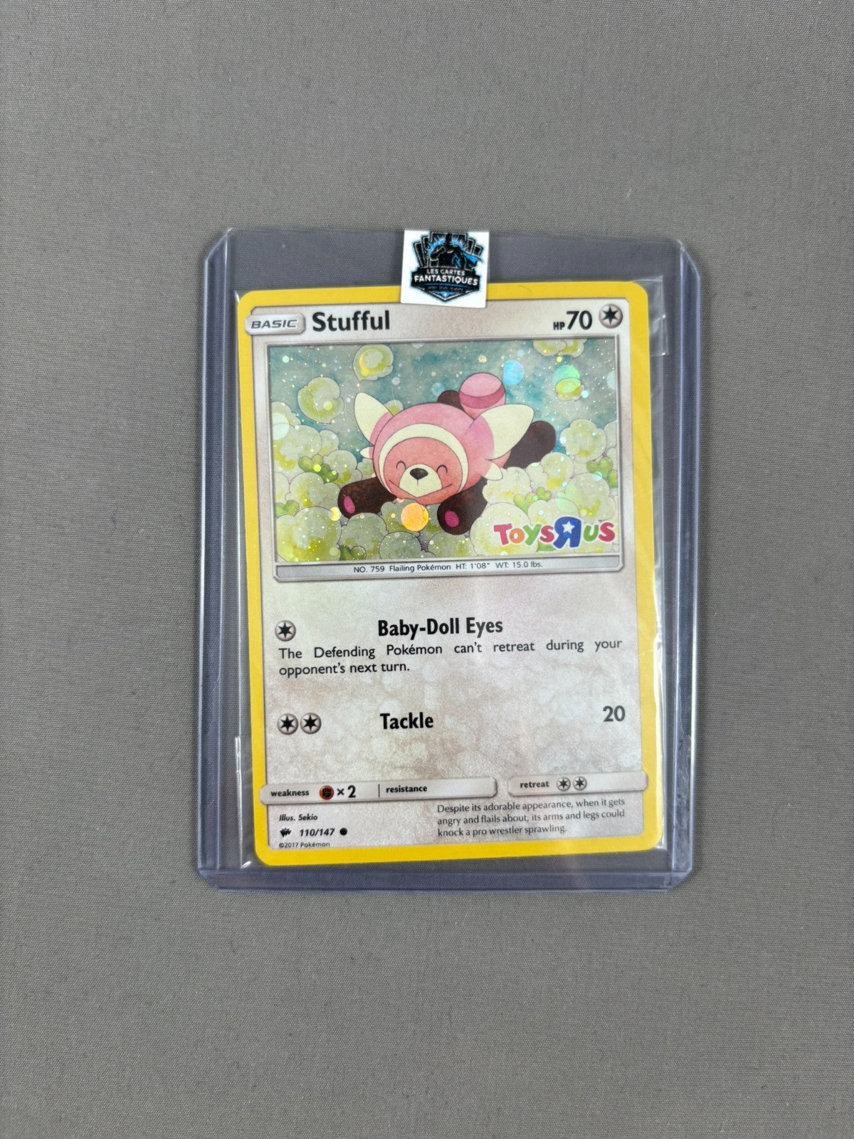 SEALED Stufful - 110/147 - Toys R Us Stamped Holo Promo Pokemon Card