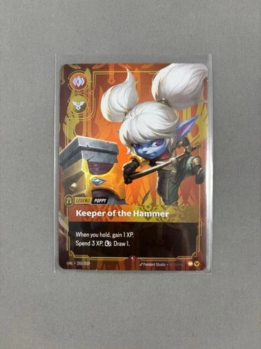 Poppy - Keeper of the Hammer 203/219 Rare Unleashed Riftbound Foil Near Mint