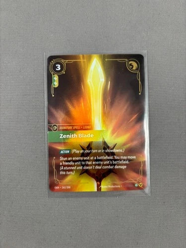 Zenith Blade 262/298 Riftbound Origins Epic Foil NM