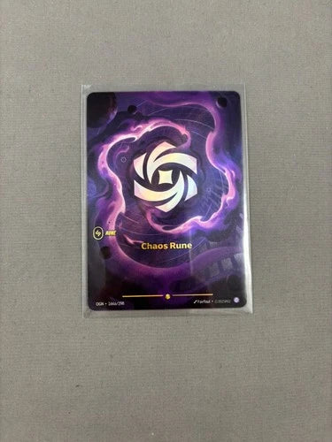 Chaos Rune (Alternate Art) Showcase Origins 166a/298 NM Foil