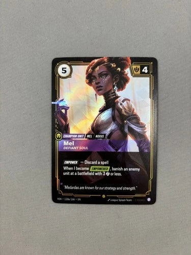 Riftbound Mel - Defiant Soul (Alternate Art) 110a/166 R Vendetta Foil NM