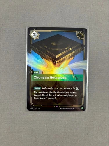 Zhonya's Hourglass - 077/298 - Rare - Foil NM Riftbound Origins